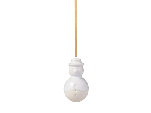 Like. by Villeroy & Boch – Winter Glow Ornament Schneemann Beige, Baumschmuck, Weihnachtsdekorationen, Deko Weihnachten, Christbaumschmuck, Premium Porzellan – Bild 4