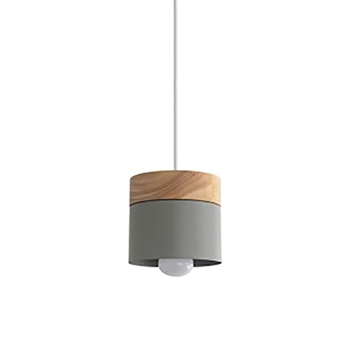 Suspension en bois îlot de cuisine et chambre luminaire nordique x2