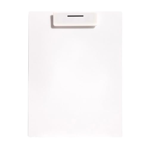 Porte-bloc A4 en plastique blanc pour organiser vos dossiers