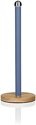 Swan Nordic Blue Kitchen Accessory Set with Mug Tree and Towel Pole, Bamboo Bases, Easy Storage, Soft Matte Finish, STP1012BLUN