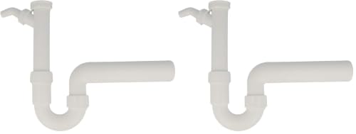 Viega Röhrengeruchverschluss für Spülen A 1 1/2Zoll, B 50 mm, 1 Stück, VIE102838 (Packung mit 2)