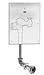 Sloan ROYAL 140-WB ES-S Water Closet Flushometer with Wall Box, Conce