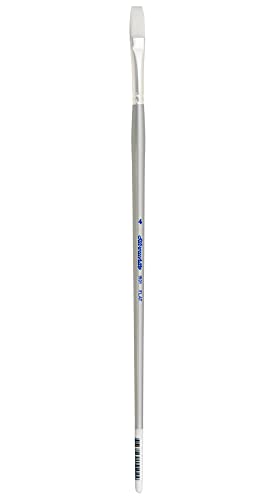 Silver Brush Limited Silverwhite Flat Watercolor Paintbrush, Size 4