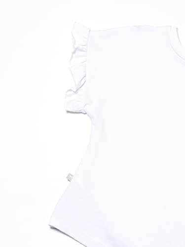 Blusa Básica Infantil Menina Manga Curta Branco 014