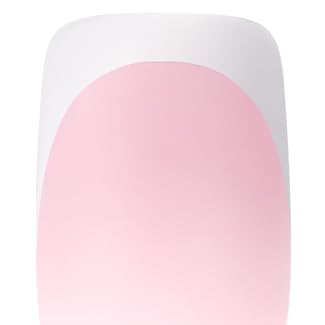 BTArtboxnails XCOATTIPS French Tip Nails - Short Press On Nails, 160 Pcs Pink Square Soft Gel Nail Tips Pre-applied Tip Primer & Base Coat, No Need File False Nails for Gift, 16 Sizes