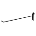 Econoco 12" Slatwall Deluxe Hooks, Slatwall Hooks, Display Hooks for Panel, Black (Pack of 96)
