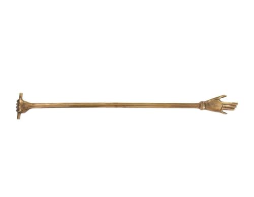 Harper Hand Book Mark — by Alice Lane Home Collection — Crafted Entirely from Brass — Styles Well in Spine of a Book — Reading in Bed — Home Decor
