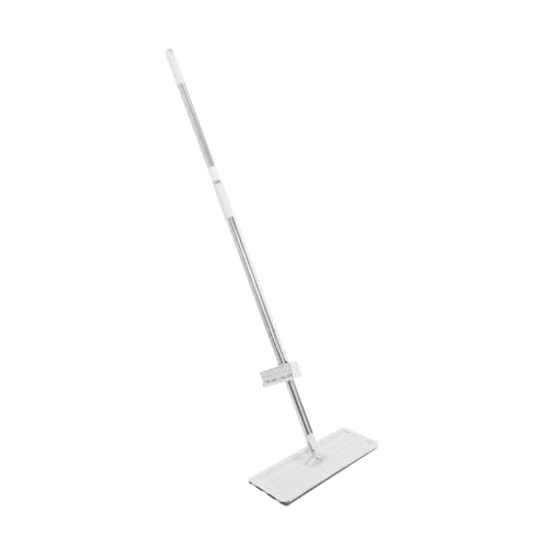 UKCOCO 1 Juego Trapeador Perezoso Lavar Mop Húmedo Trapeador Seco Trapeador Mojado Trapeador De Limpieza Giratorio Trapeador Plano Grande Trapas De Microfibra Acero Inoxidable