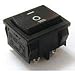 RA41231121, Switch Rocker Off ON DPST Quick Connect Curved Rocker 10A 250VAC (25 Items)