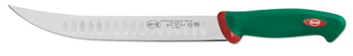Sanelli Premana Professional - Cuchillo para chular aceitado, acero inoxidable, verde/rojo, longitud...