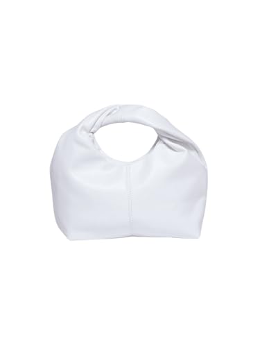 Image of Verdusa Women's Ruched Boho Mini Handbag Clutch Purse Dumpling Pouch Bag White One Size