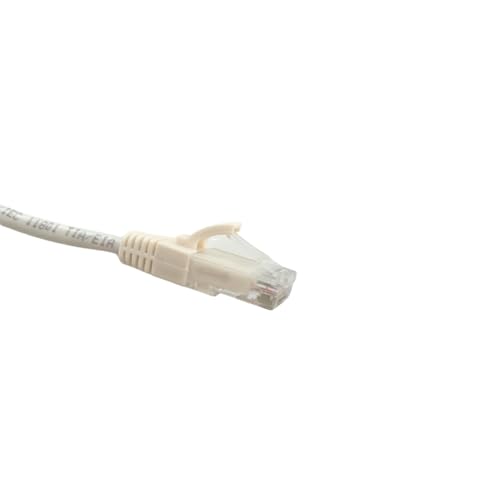Câble Ethernet blindé Cat6A anti-interférence blanc pour connexion 10G