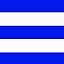 Royal Blue and White Striped