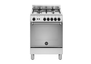 La Germania AMN664EXV/24 Cuisinière à gaz n° 4 brûleurs 60 x 60 cm Inox