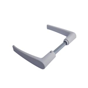 Home friendly Poignée double aluminium blanc