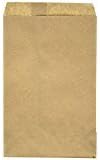 100 pack Brown Kraft Paper Bags, 5" x 7.5" Inches, Good for Candy, Cookies, Doughnut, Crafts, Party Favor, Sandwich, Jewelry, Retail Shops, Merchandise- By RJ Displays