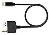 AUX Music Interface Cable USB and 3.5mm Jack Adapter Cord Compatible for iPXs Xs Max XR X 8 7 7 Plus for Hyundai KIA (39 inch)