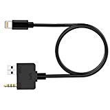 AUX Music Interface Cable USB and 3.5mm Jack Adapter Cord Compatible for iPXs Xs Max XR X 8 7 7 Plus for Hyundai KIA (39 inch)