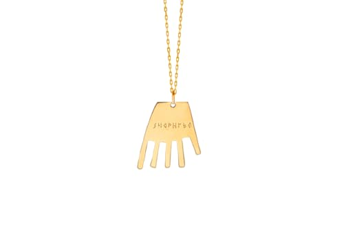 Pendentif Main d'Irulegui en plaqué or 18k avec finition prestige 3 microns
