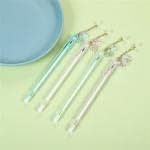 Miniatura 6 de Bolígrafo de tinta de gel con colgante de oso a la deriva, creativo bolígrafo borrable, bolígrafo borrable, bolígrafo de papelería, oso (margarita