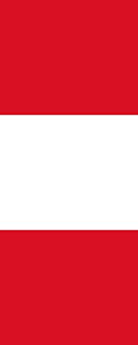 Drapeau Pérou vertical anti-enroulement 300x120cm pour mât géant - 2