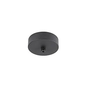 SLV FITU Deckenrosette Schwarz Stahl