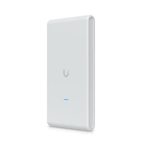 U6-Mesh-Pro UniFi Outdoor WiFi 6 Access Point US Version - Dual-Band 4x4 MU-MIMO, IPX6 Weatherproof | Bundled with QALYNX 3ft Slim Cat6A Patch Cable (28 AWG)