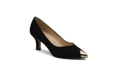 ADRIENNE VITTADINI Women's Princess Pump, Black, 7.5