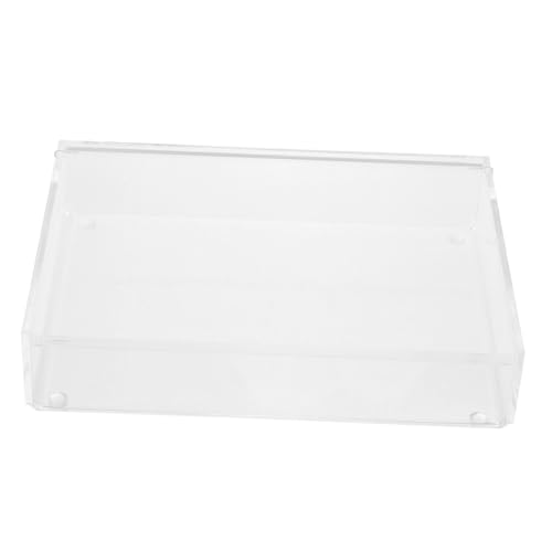 TEMPNAP アクリル透明蓋付き収納ケース 卓上オーガナイザー 大容量スペース確保 家用デスク整理 ペン 文具 小物収納ボックス