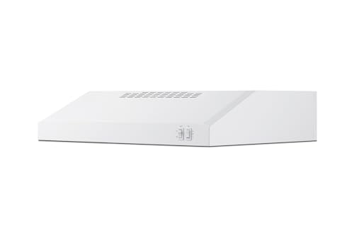 Summit HC24WWADA 24" ADA Compliant, Under Cabinet Convertible Range Hood, White Finish, Top or Rear Exhaust, Two-Speed Fan, Charcoal/Aluminum Mesh Filter, Rocket Switch, TAA Compliant (White)