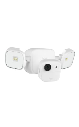 Image of Blink Outdoor 2K+ Floodlight Camera (newest model) - Wireless smart security camera, 2K video resolution, 700 lumens, two-year battery life, Sync Module Core included - 1 camera system (White)