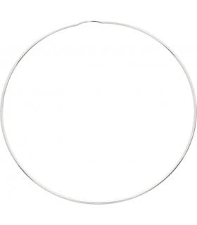 Créoles Or Blanc 750 FLAVIE de 60 mm en métaux précieux d'exception