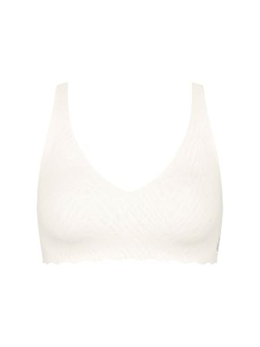 Sloggi Damen Sloggi Zero Feel Bliss Soft Bra, Silk White, XL – Ansicht 5