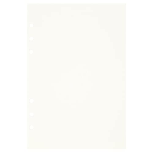 Image of Zelten 3 Pack A5 135 Sheets /270 Pages Blank Loose Leaf Punched Paper Refills Paper for 6 Hole Binder Personal Organizer Diary Notebook Refillable Planner