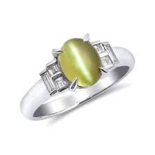 Vaidooryam 8.00 Carrot Stone Chrysoberyl Cats Eye Stone Original Certified 3