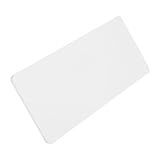 MOLUCKFU ワイヤレスマイククリップ インタビューマイク表示プレート 面接の白紙カード インタビューマイクの供給 マイクブランクプレートカード ハンドルマイクブランクプレート アクリル 白い