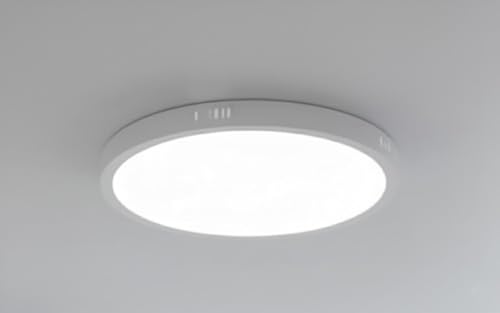 Round LED Surface Downlight 30W – 10 Inch Ceiling Panel Light, 6500K Cool White, White Body, 220–240V