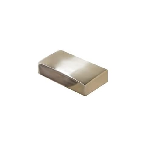 Brushed Nickel Flat Cap for 90mm Newel Post, Half Cap Cover