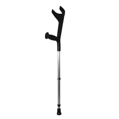 Flexor - Bastón Inglés de Aluminio para Adultos (x1 ud) | Altura Ajustable | Resistencia 125 kg | Empuñadura Ergonómica | Diseño Elegante y Moderno | Negro | 1 Unidad