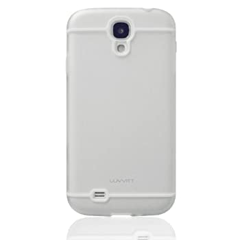 LUVVITT Hybrid Transparent Case/Cover for Samsung Galaxy S4 SIV S IV Retail Packaging - Clear/White