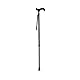 KMINA PRO - Gehstock Herren Elegant, Spazierstock Damen Aluminium, Höhenverstellbar, Schwarz