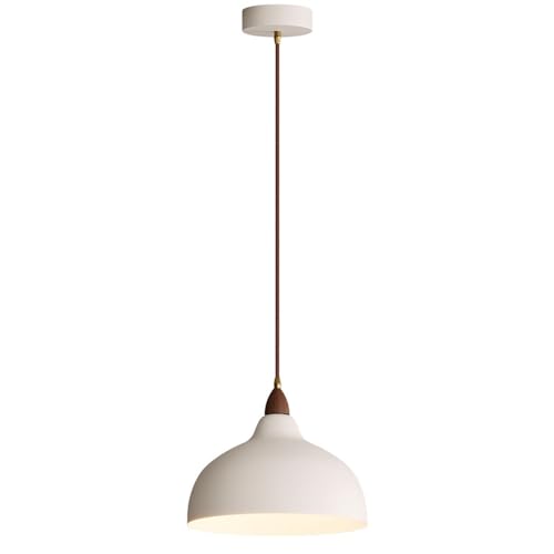 Lampe à suspension avec base E27 et dôme métallique style industriel