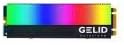 Gelid Solutions Glint-ARGB M.2 SSD Cooler-Integrated ARGB Module-Aluminum Heatsink-M.2 Compatible-73x24x15mm-Black