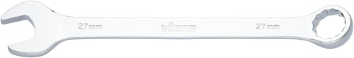 Vigor Combination Spanner V7740-27 SW 27 mm Long Version 15 Degree Offset External Hexagonal and Double Hexagonal Profile Chrome-Plated and Polished - Image 2
