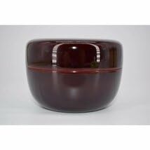 Amazon.co.jp: 茶道具 溜 桐唐草絵 平棗 能作 作 桐箱入り 茶道 t