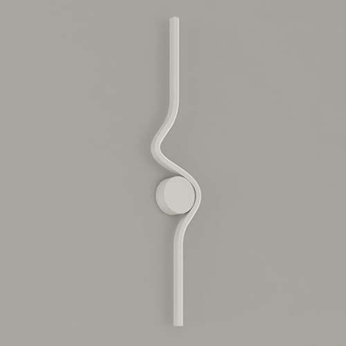 Aplique de pared LED interior blanco contra pasillos oscuros y sombras en el baño 2