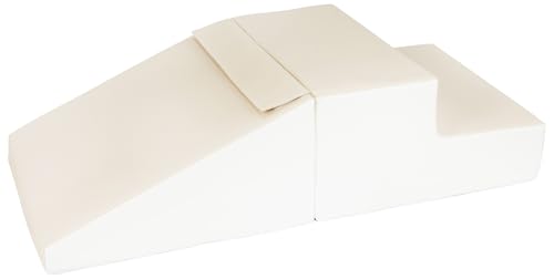Velinda Set de 2 Grands Blocs en Mousse pour crèches et maternelles (Couleur: Blanc, Cappuccino)