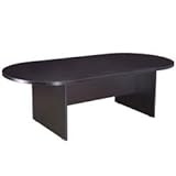 Race Track Conference Table, Mocha - 71 W x 35 D x 29.5 H in.