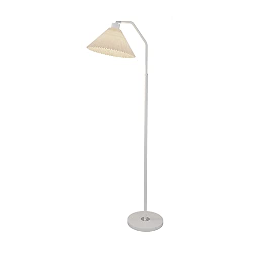 Lampe debout créative pour salon et bureau avec abat-jour en lin E27