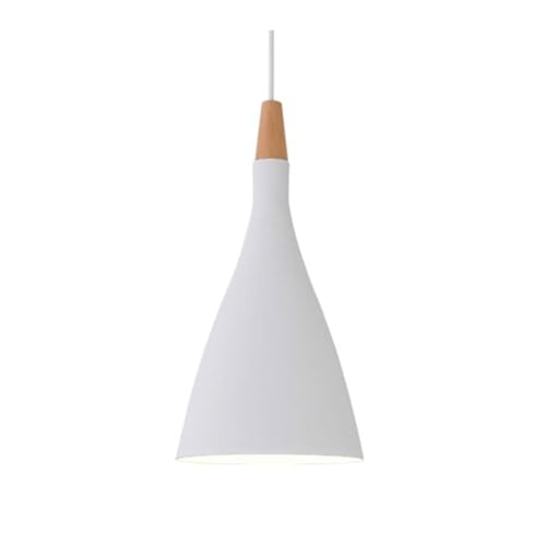 1 paquete: Lámparas colgantes industriales para cocina, candelabros modernos nórdicos de aluminio para techos planos e inclinados, iluminación de pasillos de restaurantes con pantalla de metal de 76,6